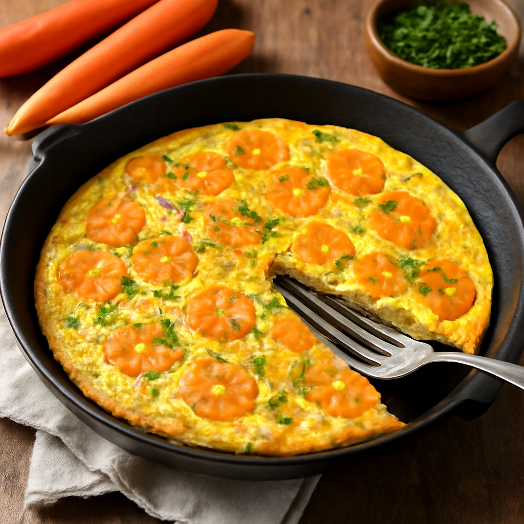 Frittata di carote in padella