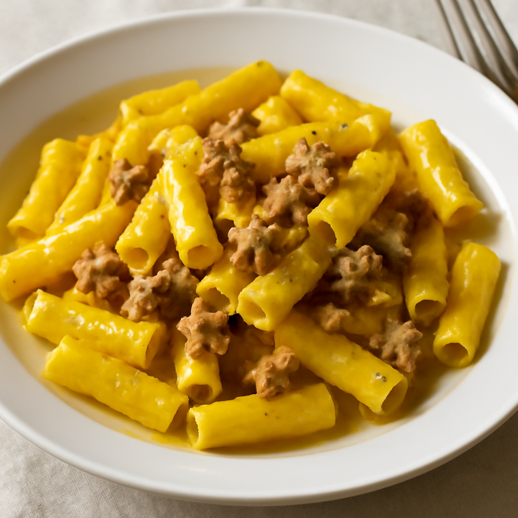 Pasta salsiccia e zafferano