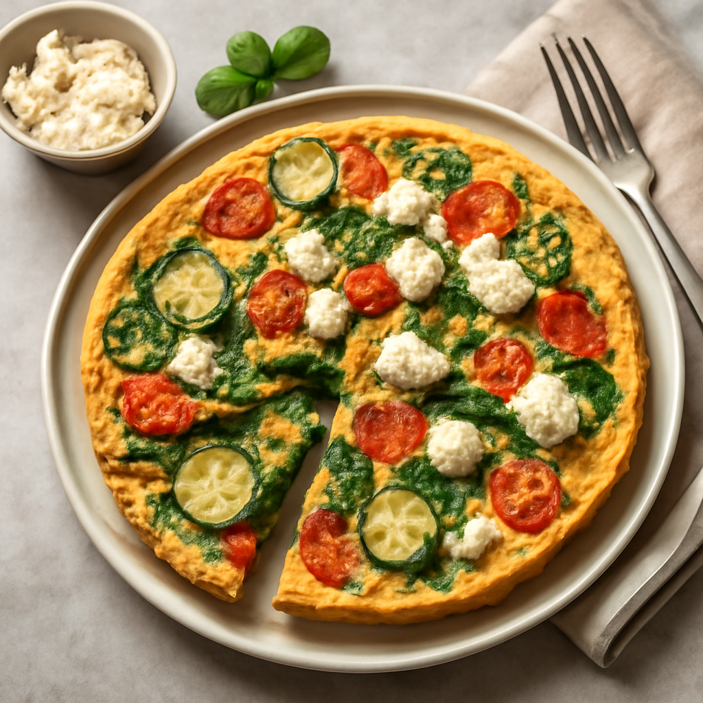 Frittata di verdure con feta