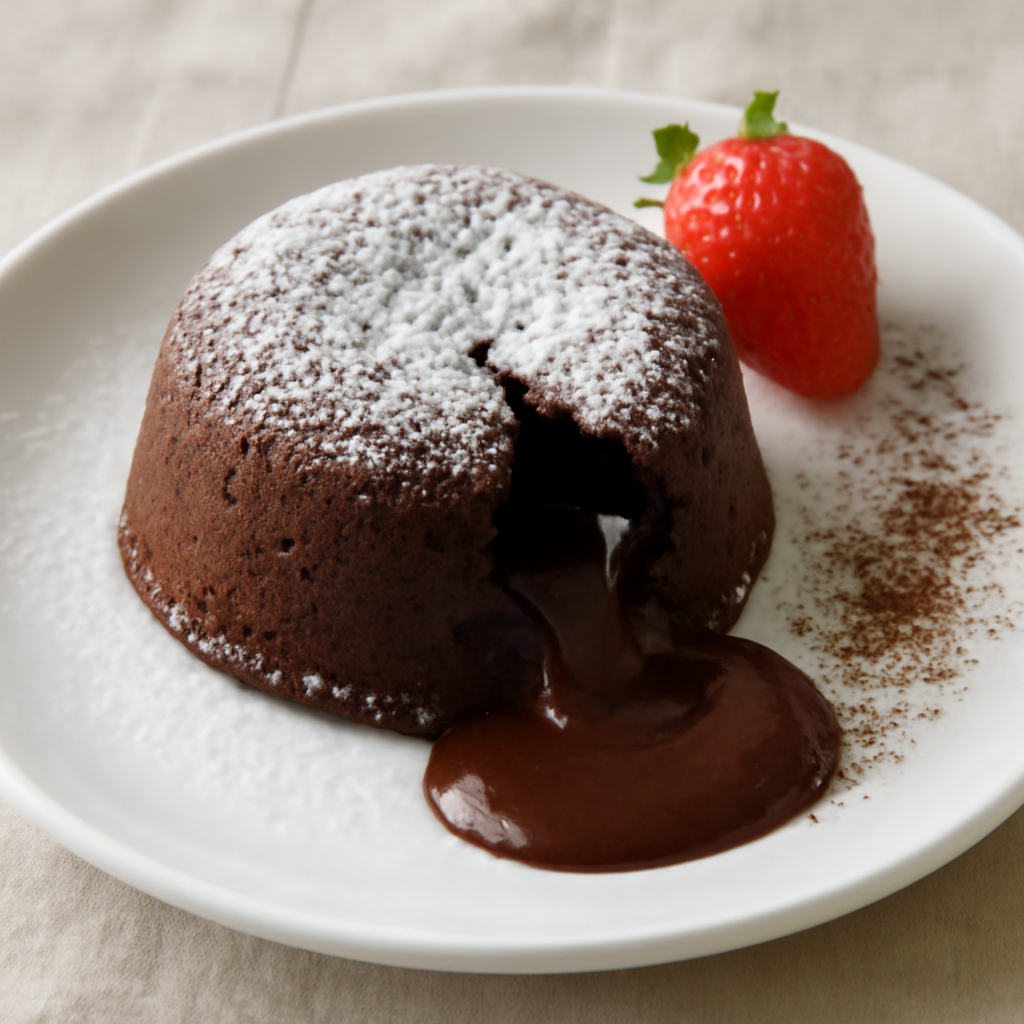 Foto di Tortino al cioccolato dal cuore morbido