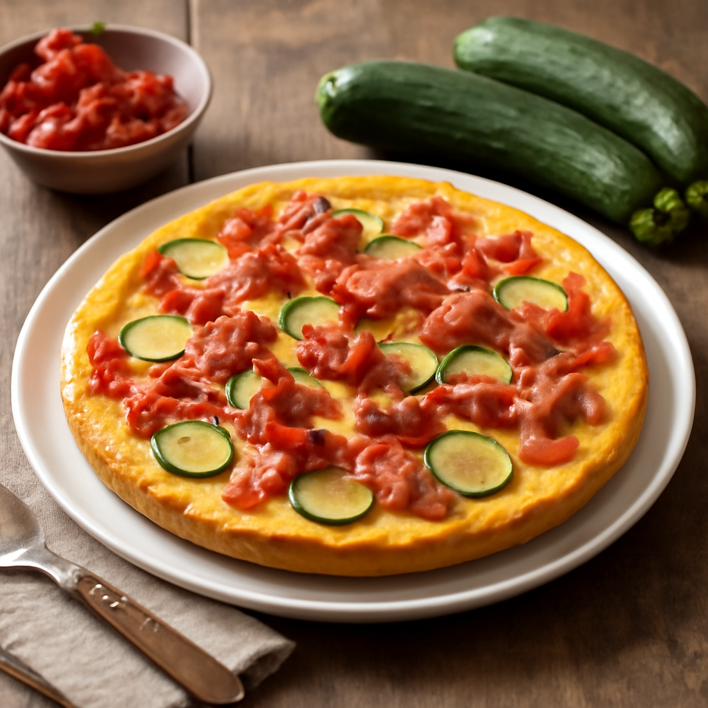 Foto di Frittata rustica con affettato, peperoni e zucchine