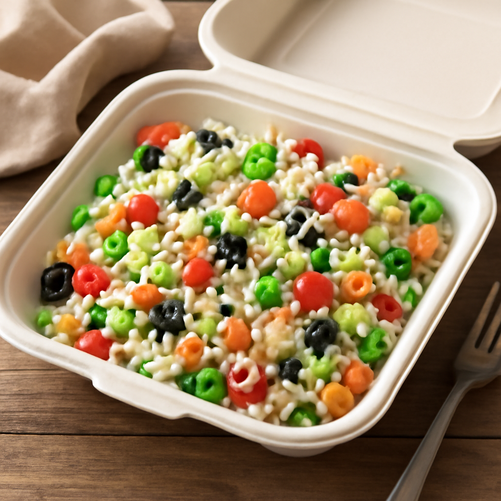 Insalata di riso vegetariana da asporto