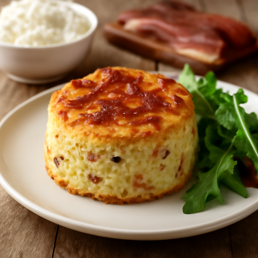 Tortino di patate, speck e ricotta