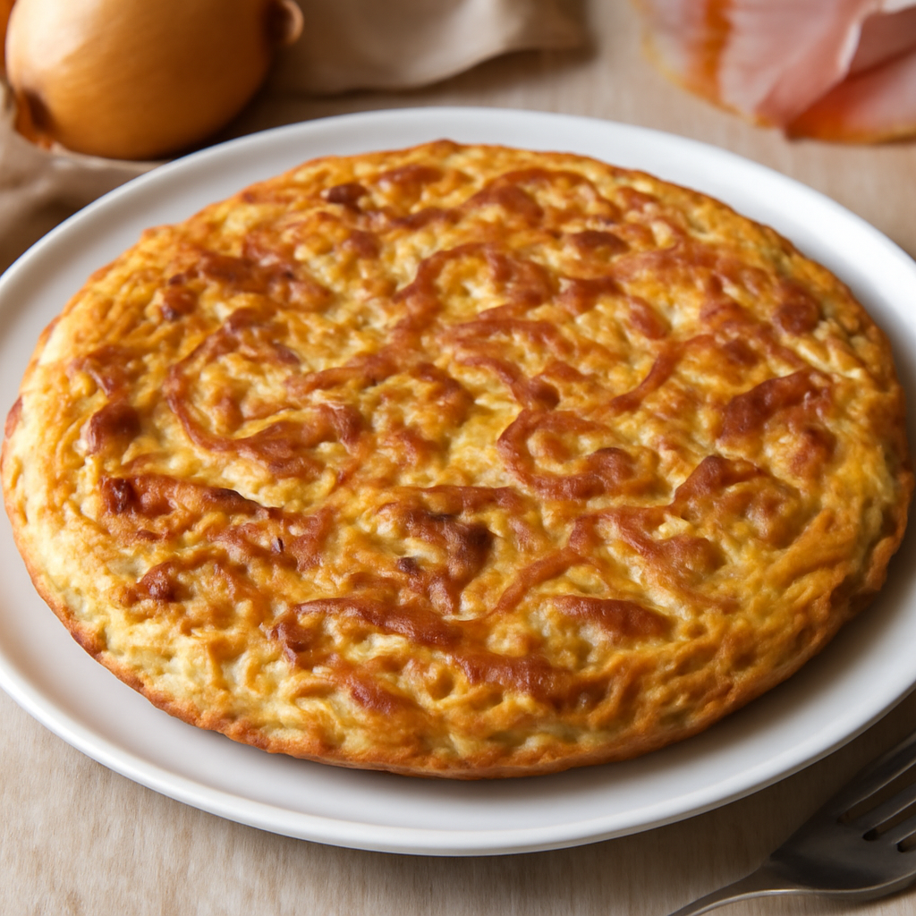 Foto di Frittata di cipolle e prosciutto