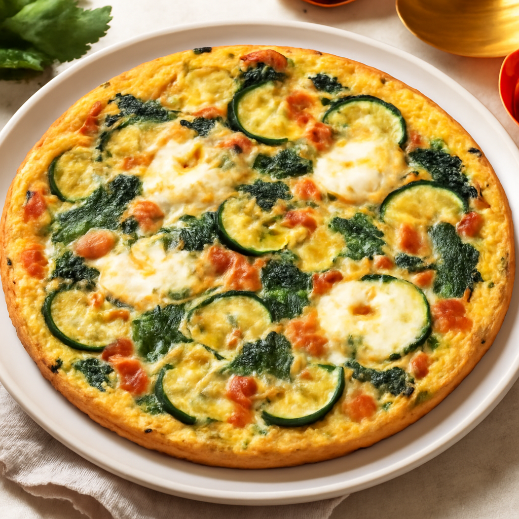 Frittata di verdure e mozzarella