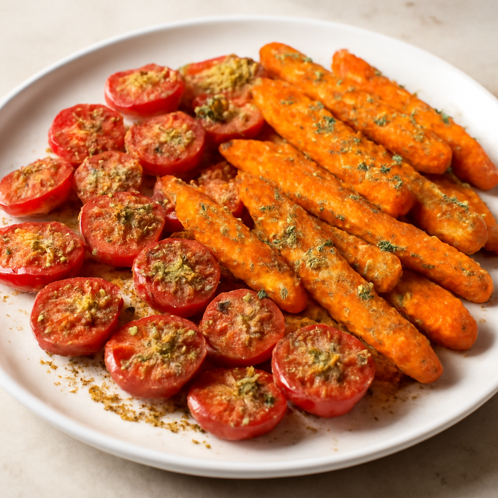 Carote e pomodori gratinati