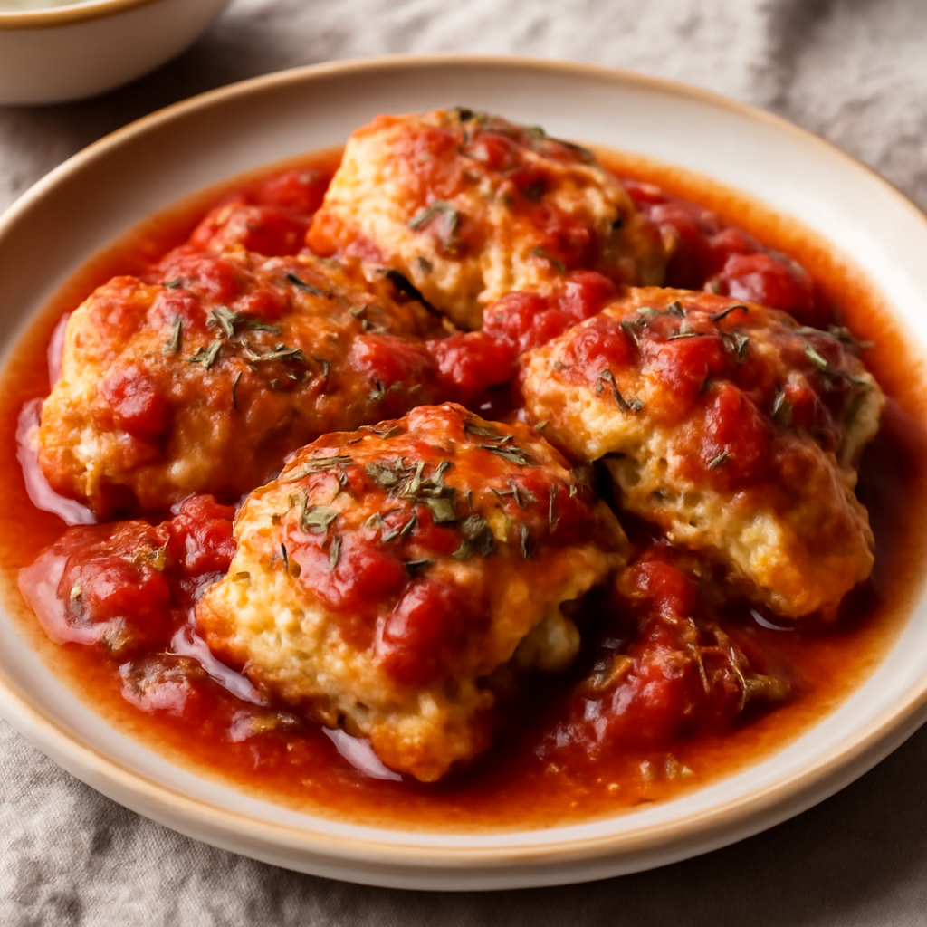 Pollo al pomodoro e origano