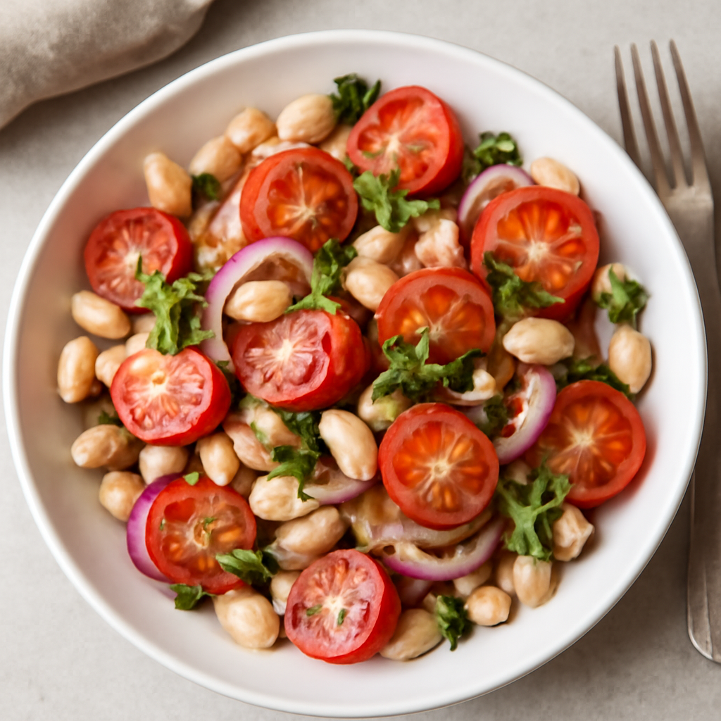 Insalata di fagioli e pomodori
