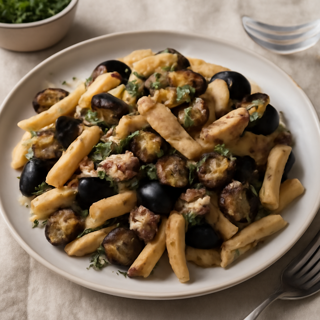 Pasta con melanzane e tonno