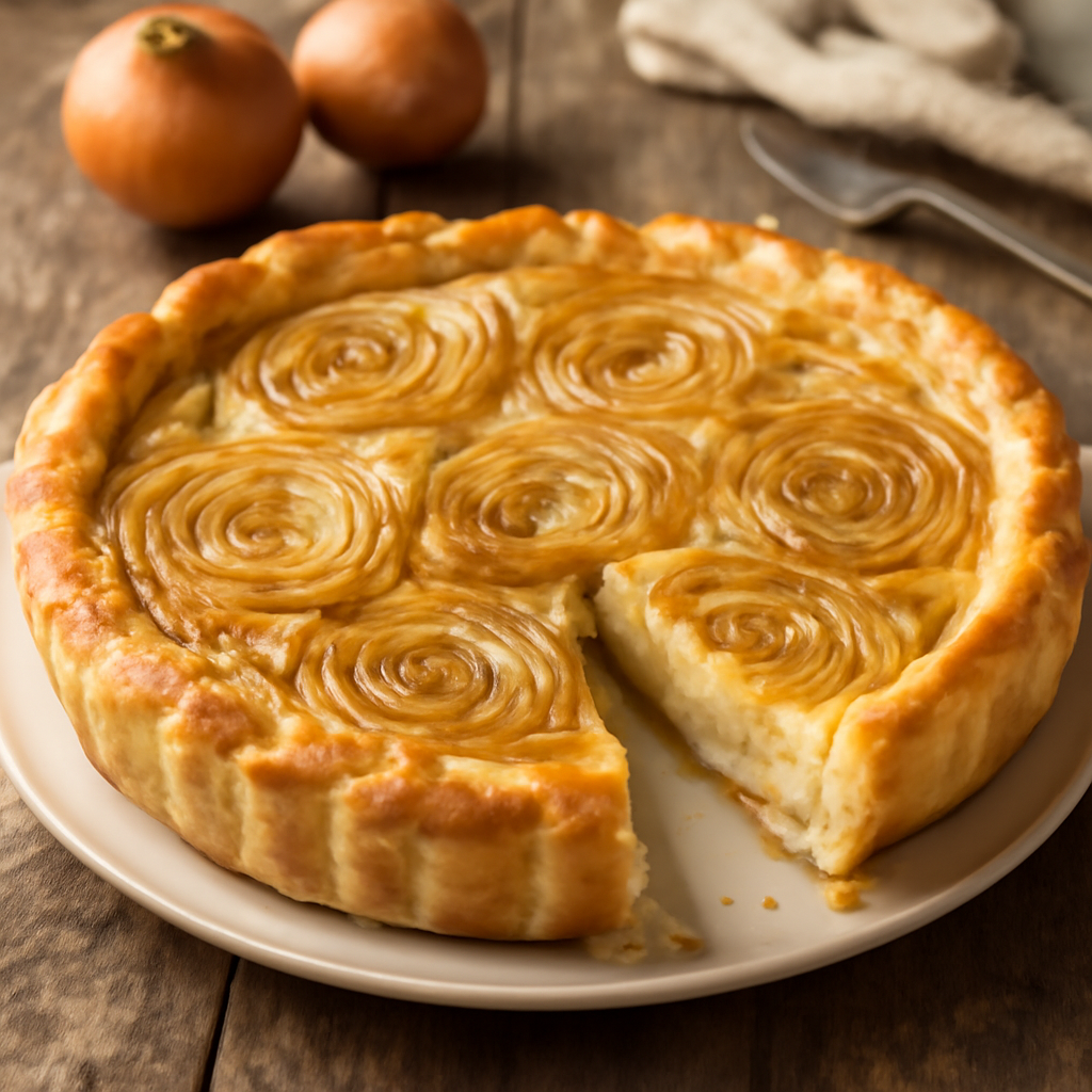 Torta salata di cipolle