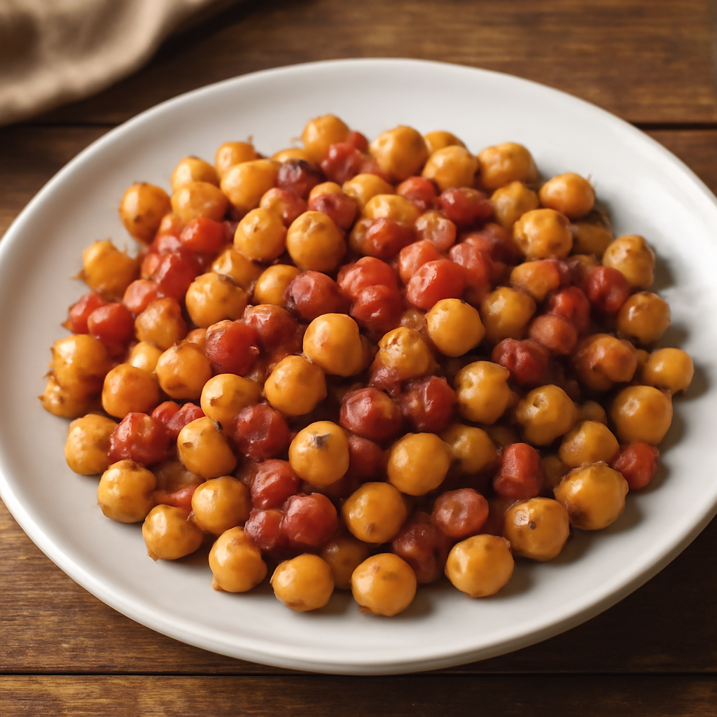 Ceci saltati con pancetta a cubetti