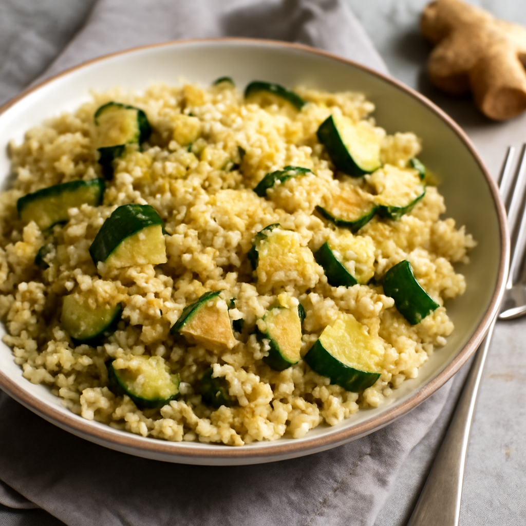 Cous cous con zucchine e zenzero