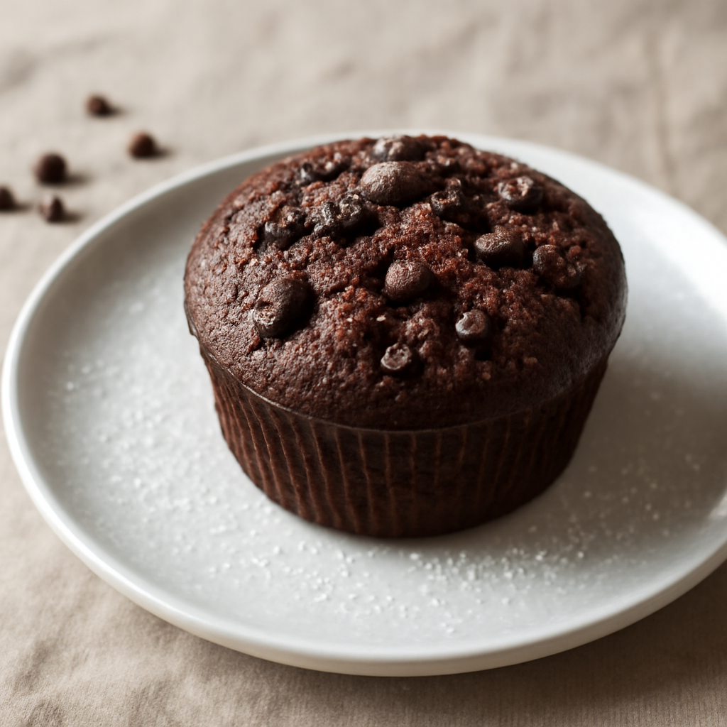 Tortino al cacao con gocce di cioccolato