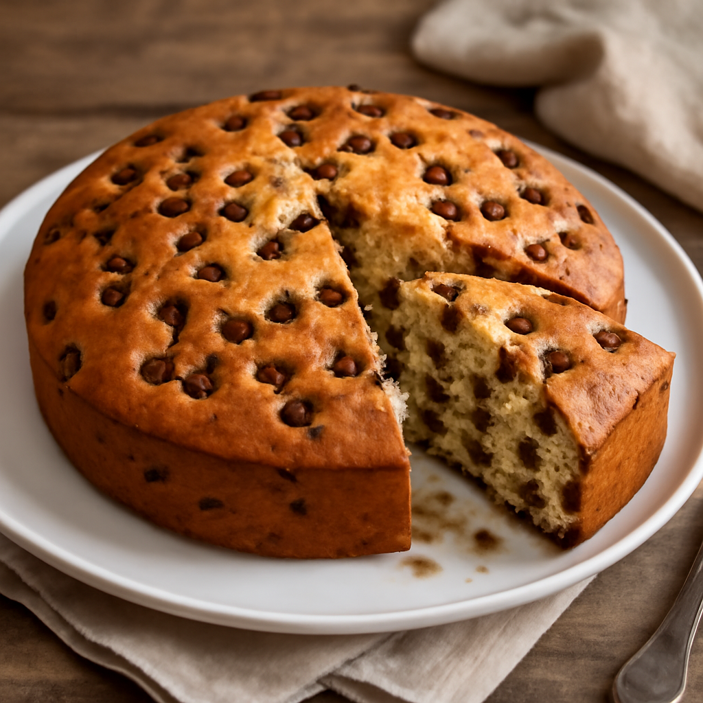 Torta con gocce di cioccolato