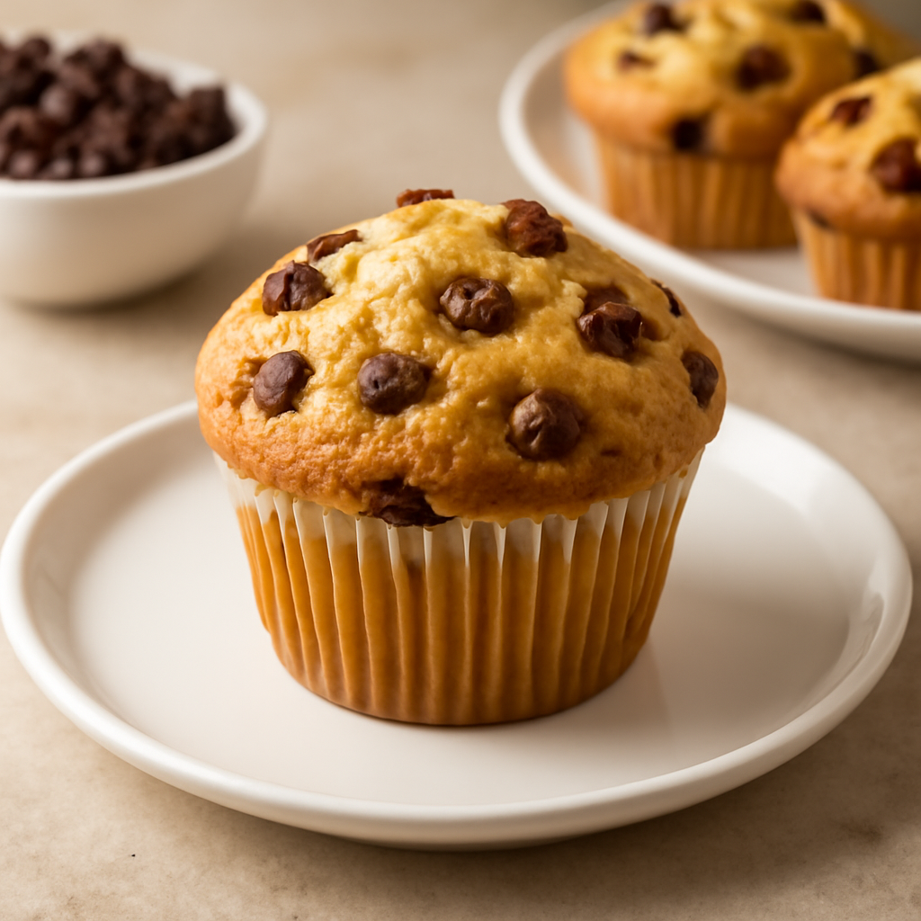 Muffin con gocce di cioccolato