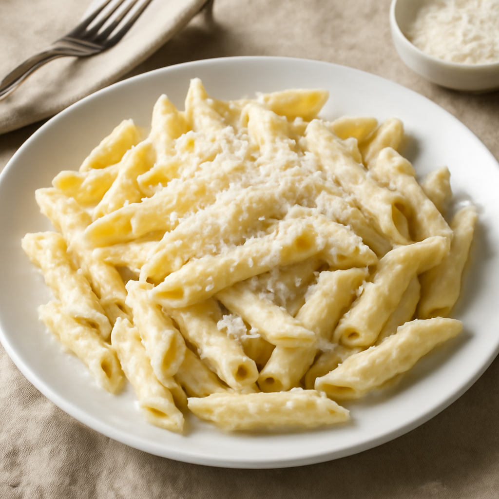 Penne alla panna e parmigiano