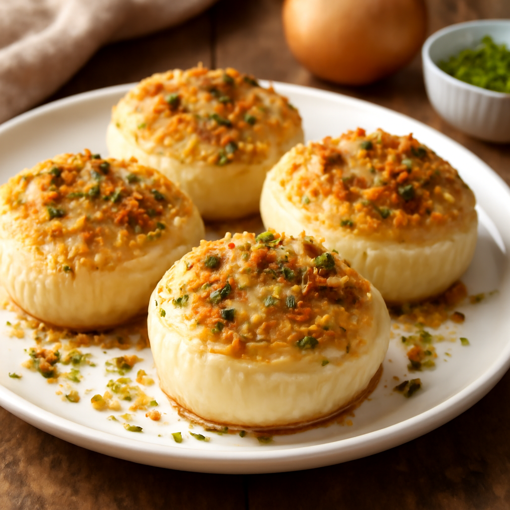 Cipolle dorate gratinate al forno