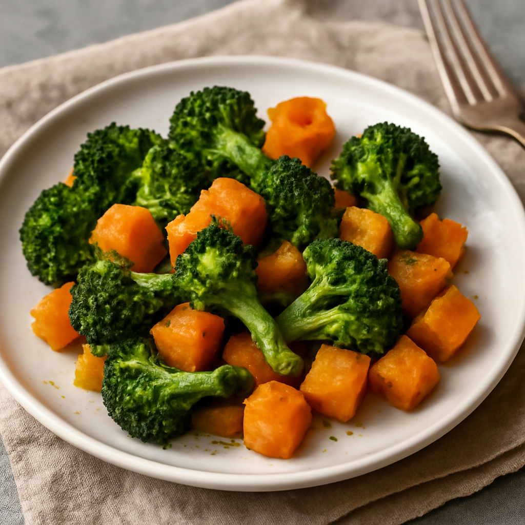 Broccolo e zucca saltati in padella