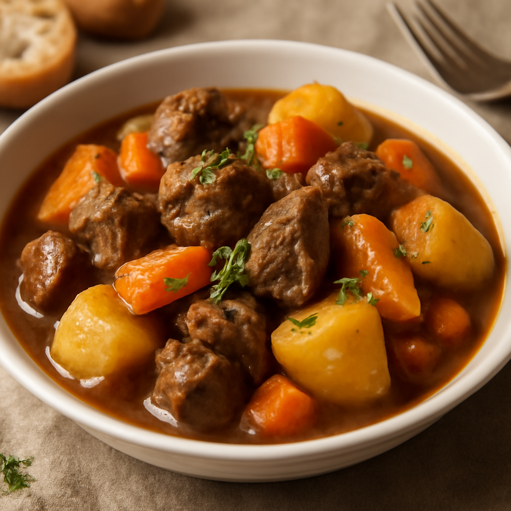 Spezzatino di carne con patate e carote