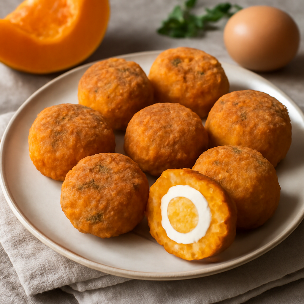 Polpette di zucca e uova