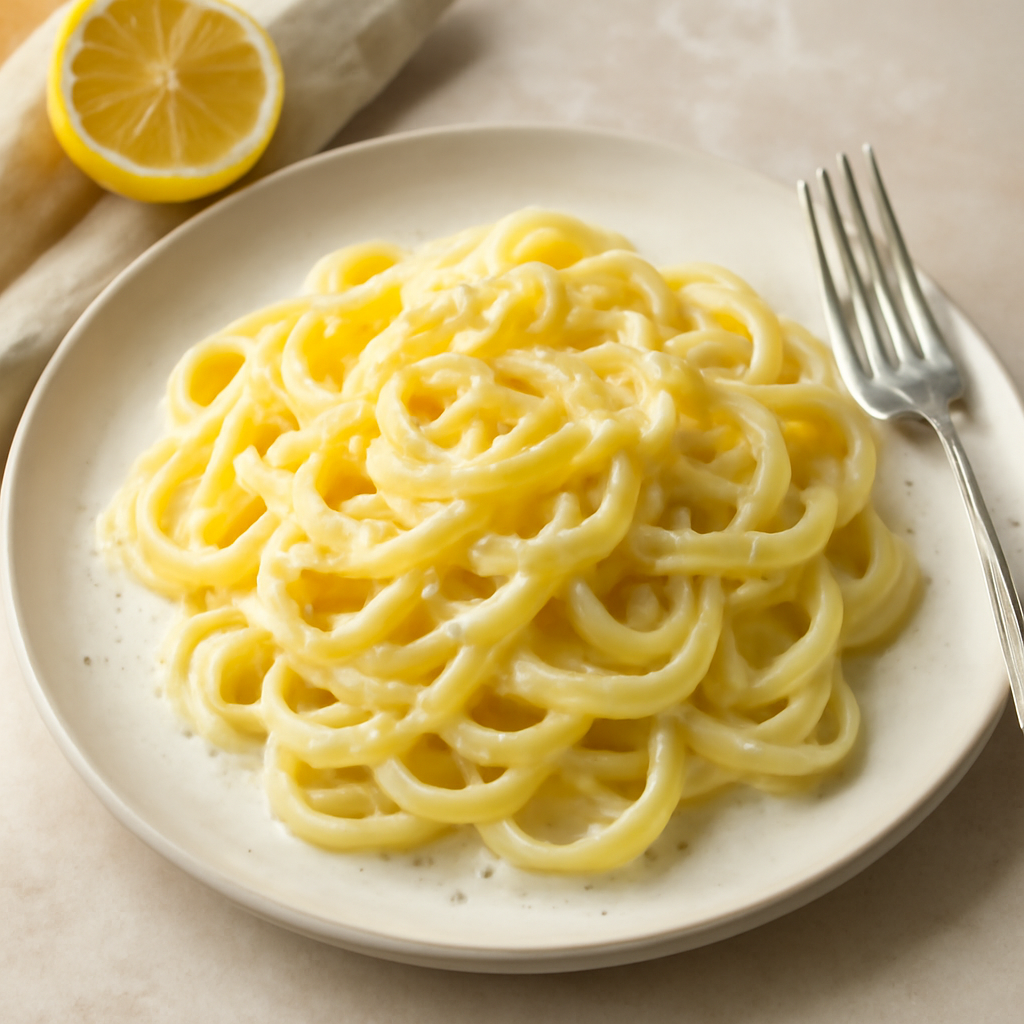 Pasta limone e panna