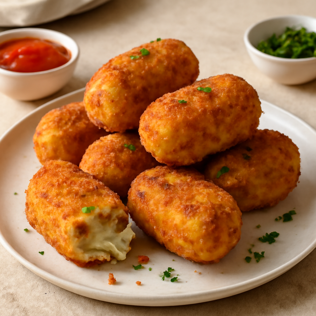 Crocchette di patate e pancetta affumicata