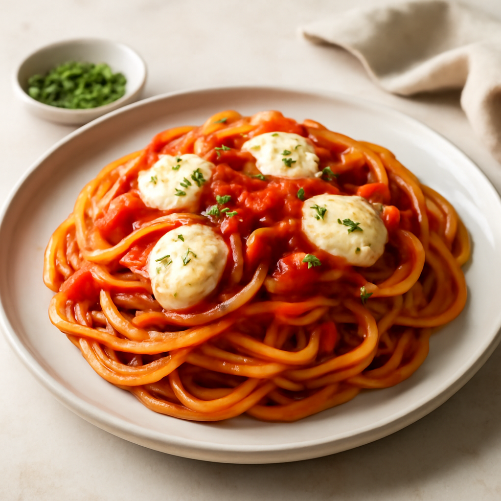 Pasta al Pomodoro e Mozzarella