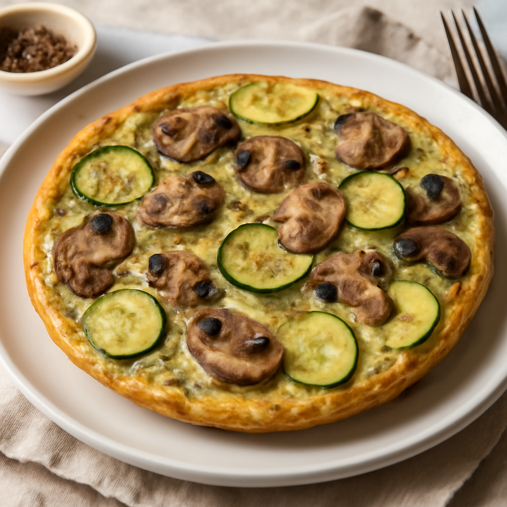 Frittata di zucchine e funghi
