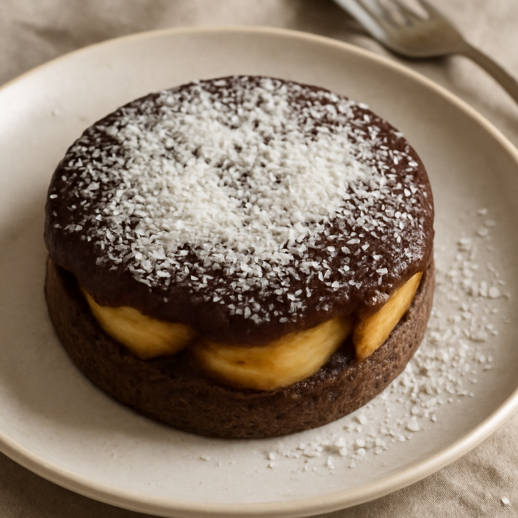 Tortino di mele e cioccolato con cocco