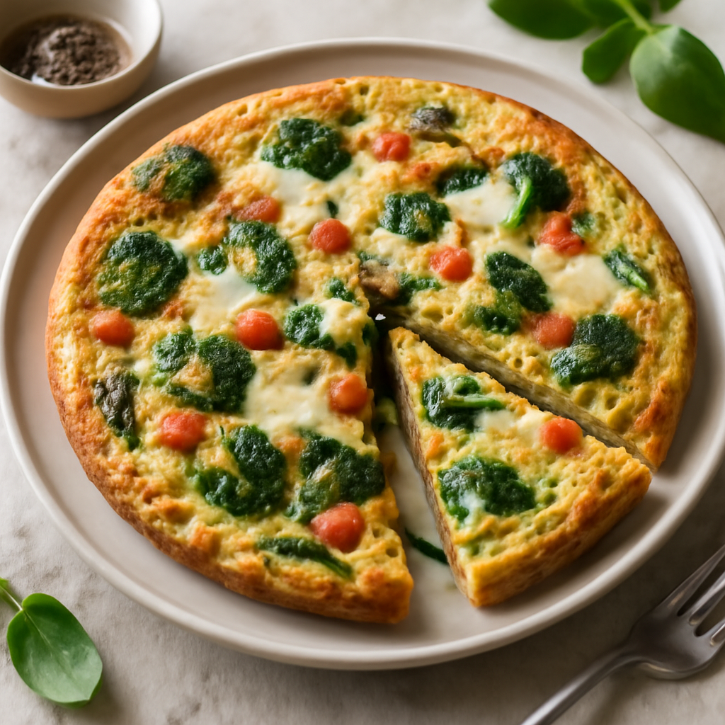 Frittata di verdure con formaggio