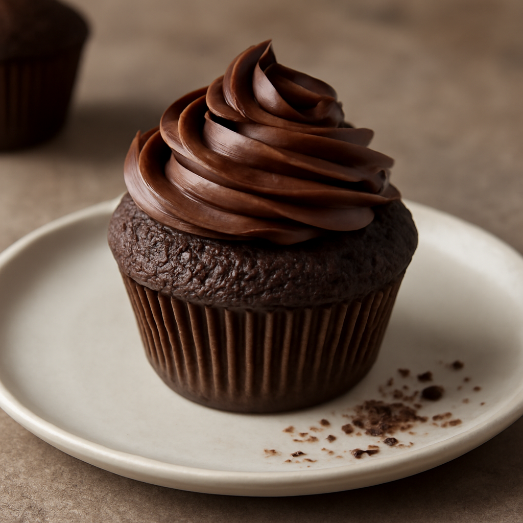 Muffin al cacao con crema al cioccolato