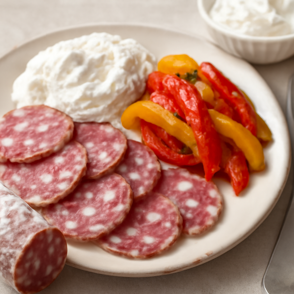 Salame Felino con Panna e Peperoni