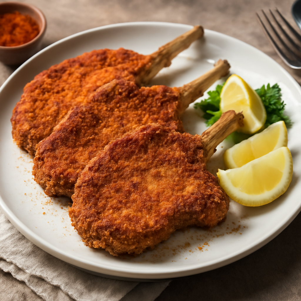 Costolette di maiale impanate alla paprika