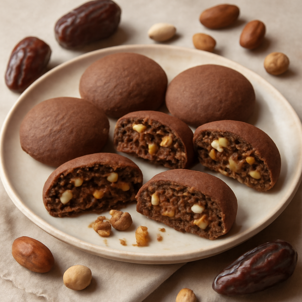 Grisbì ripieno di datteri e frutta secca