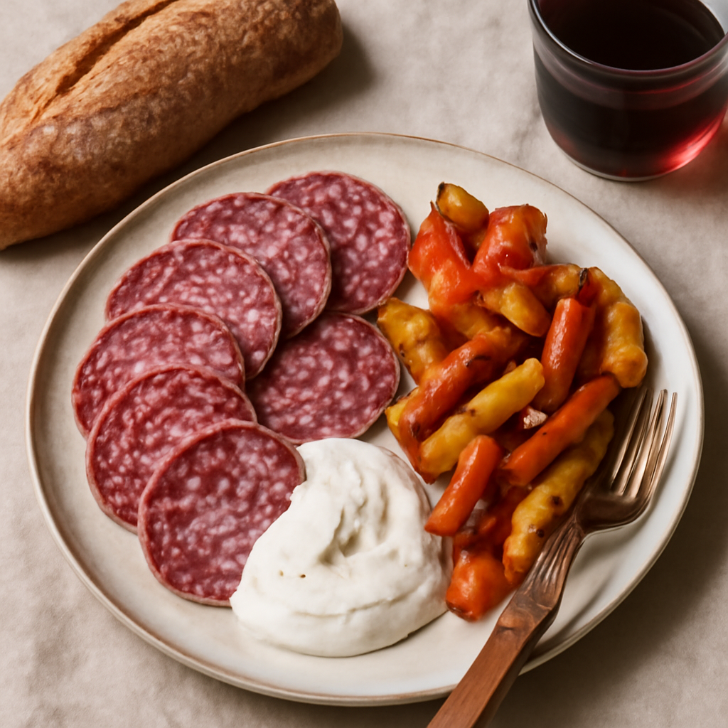 Salame Felino con Panna e Peperoni