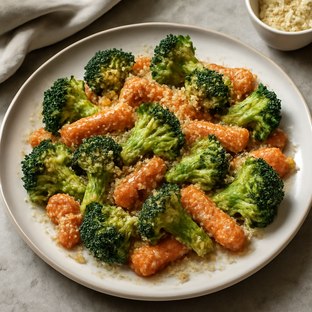 Carote e broccoli gratinati