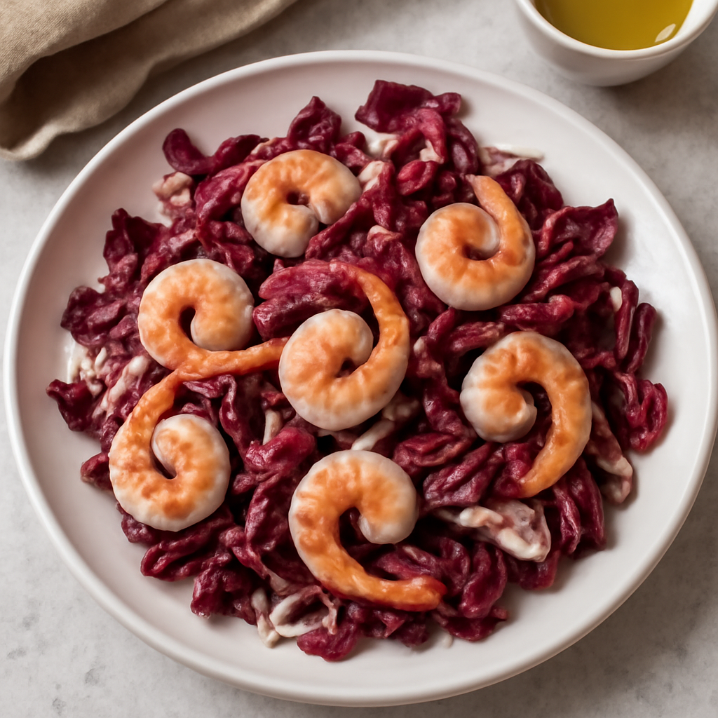 Insalata radicchio e gamberetti