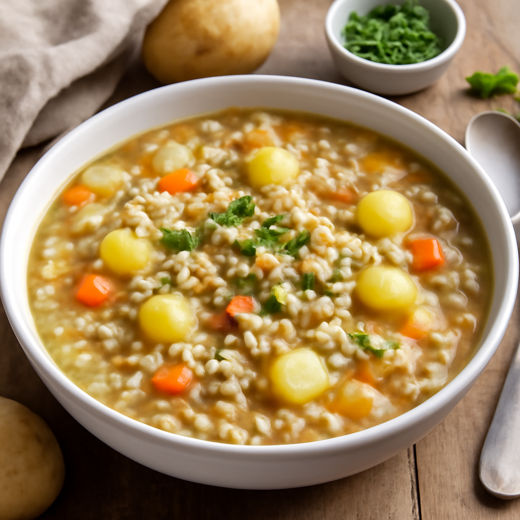 Foto di Zuppa d'orzo e patate
