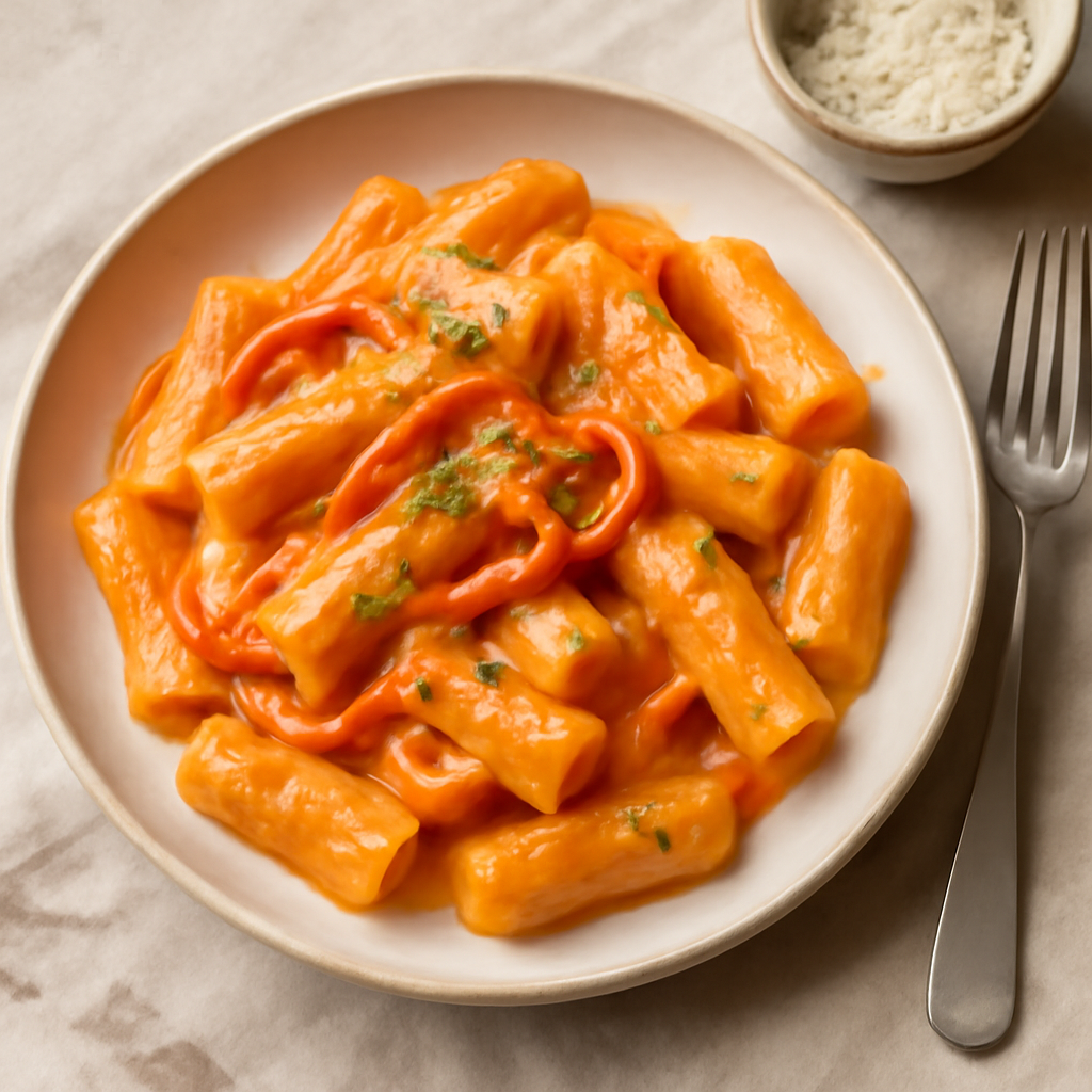 Foto di Pasta cremosa ai peperoni