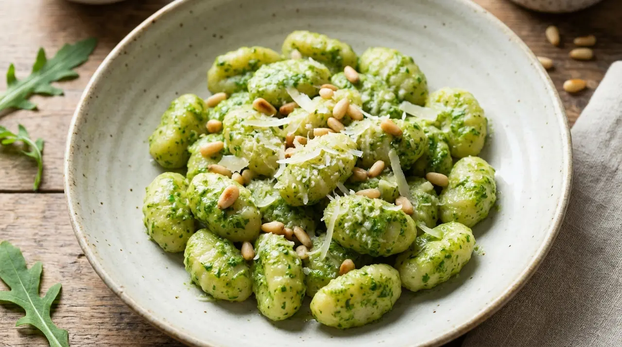 Gnocchi con Pesto di Rucola