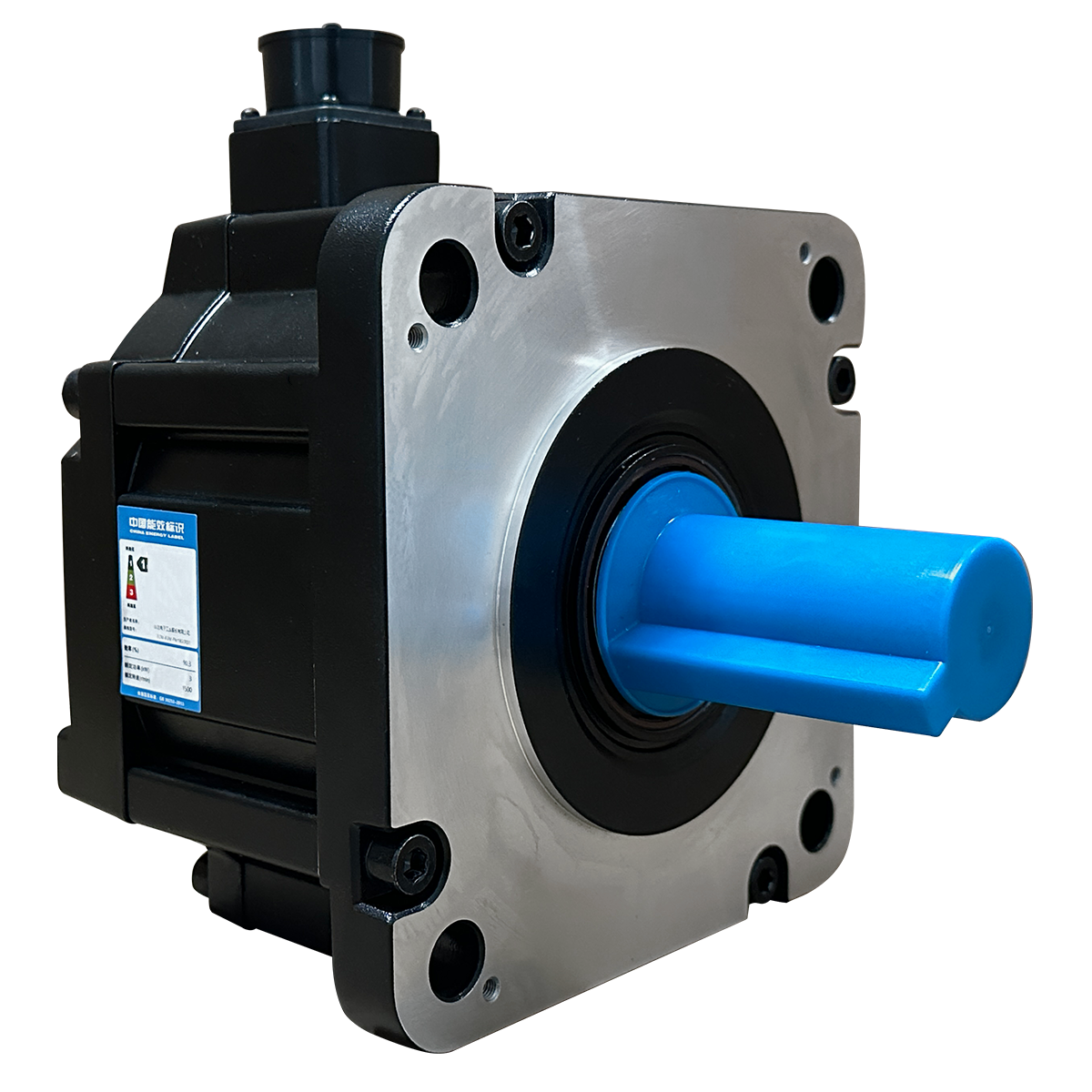 Motor de corrente alternada - Servo motor tipo AC - 220V / 1500 RPM  - 17bit  - Tamanho da estrutura do motor de 180mm  - 3,0KW 19,1Nm  - com eixo chaveta com orifício de parafuso, sem freio e com lacre de óleo