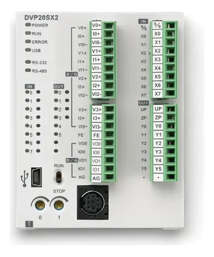 Cartão de função para Controlador Lógico Programável - Modelo AS300 com 1 porta de comunicação CANOpen (Mestre) suporta Protocolos DS301, Controle de remotas da série AS ou Protocolo de comunicação de Servos Delta
