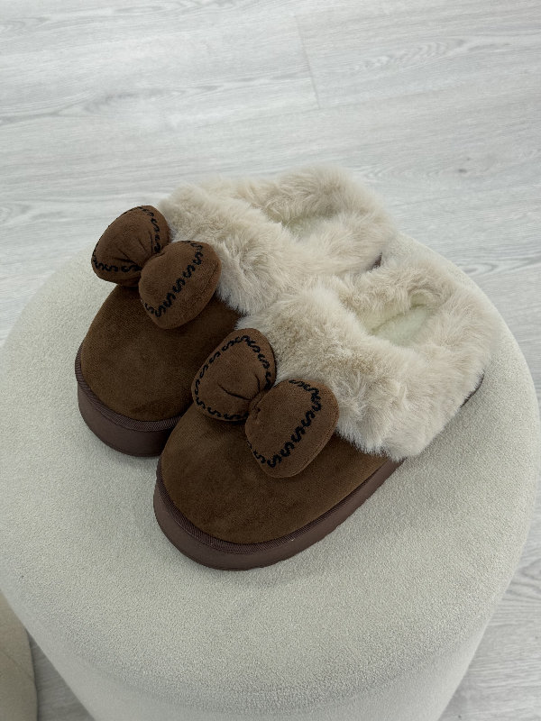 Pantuflas Mila choco