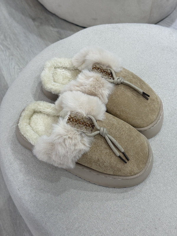 Pantuflas Gina beige 3