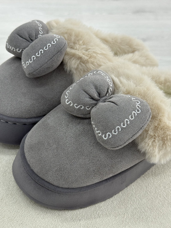 Pantuflas Mila gris 3