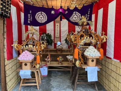 お神輿飾りつけ体験のサムネイル画像