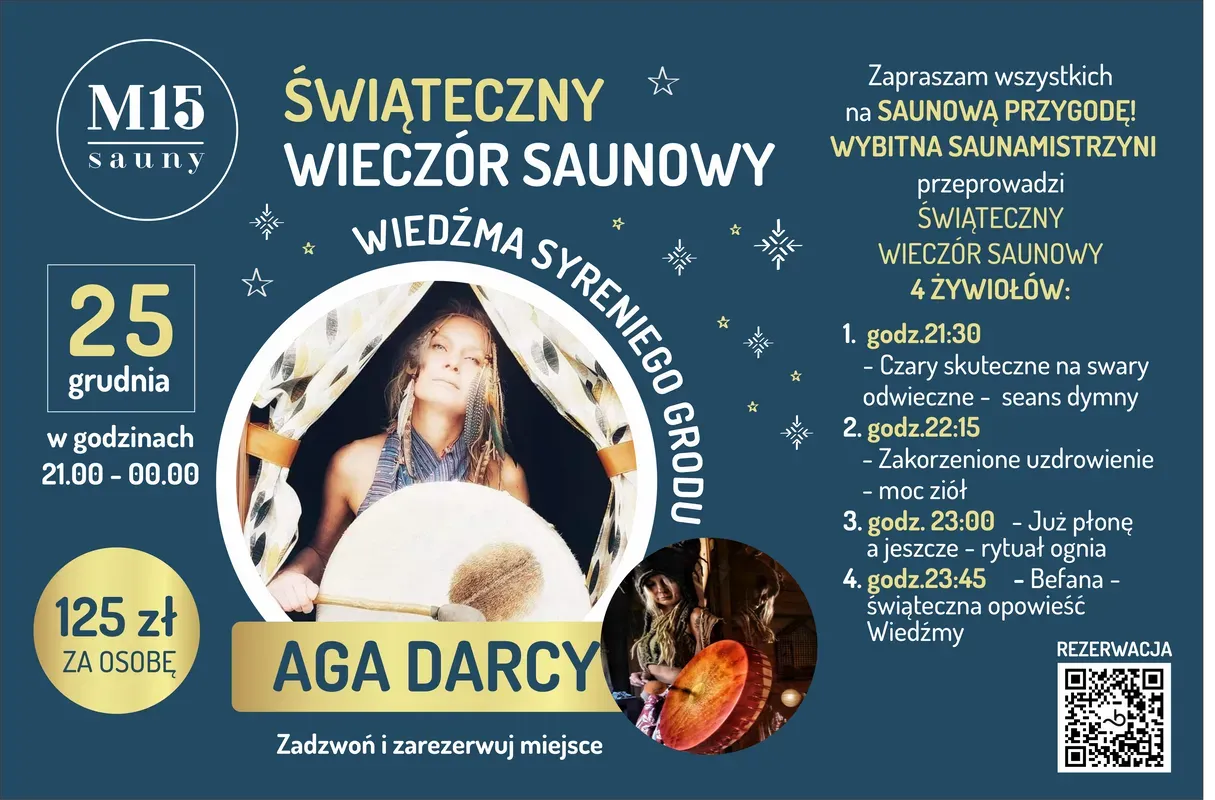 Świąteczna Noc Saunowa z Agą Darcy! - fotografia wydarzenia