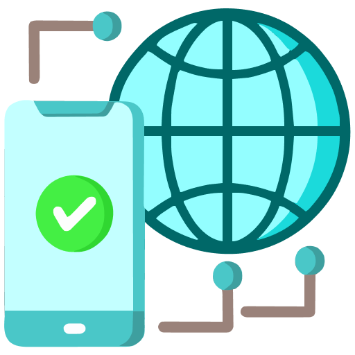 A globe or a recycling symbol.