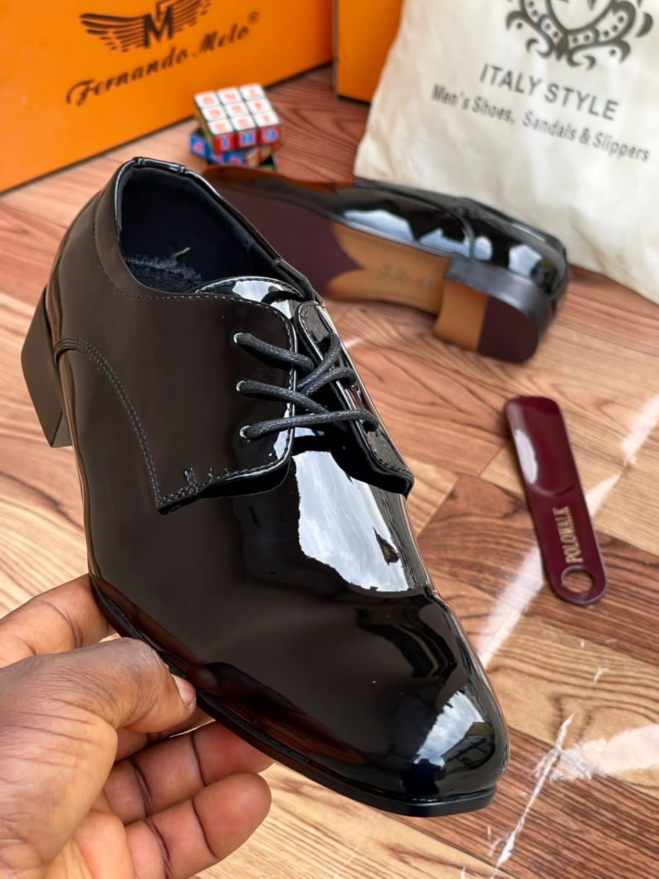 Fernando Melo Patent Leather Derby