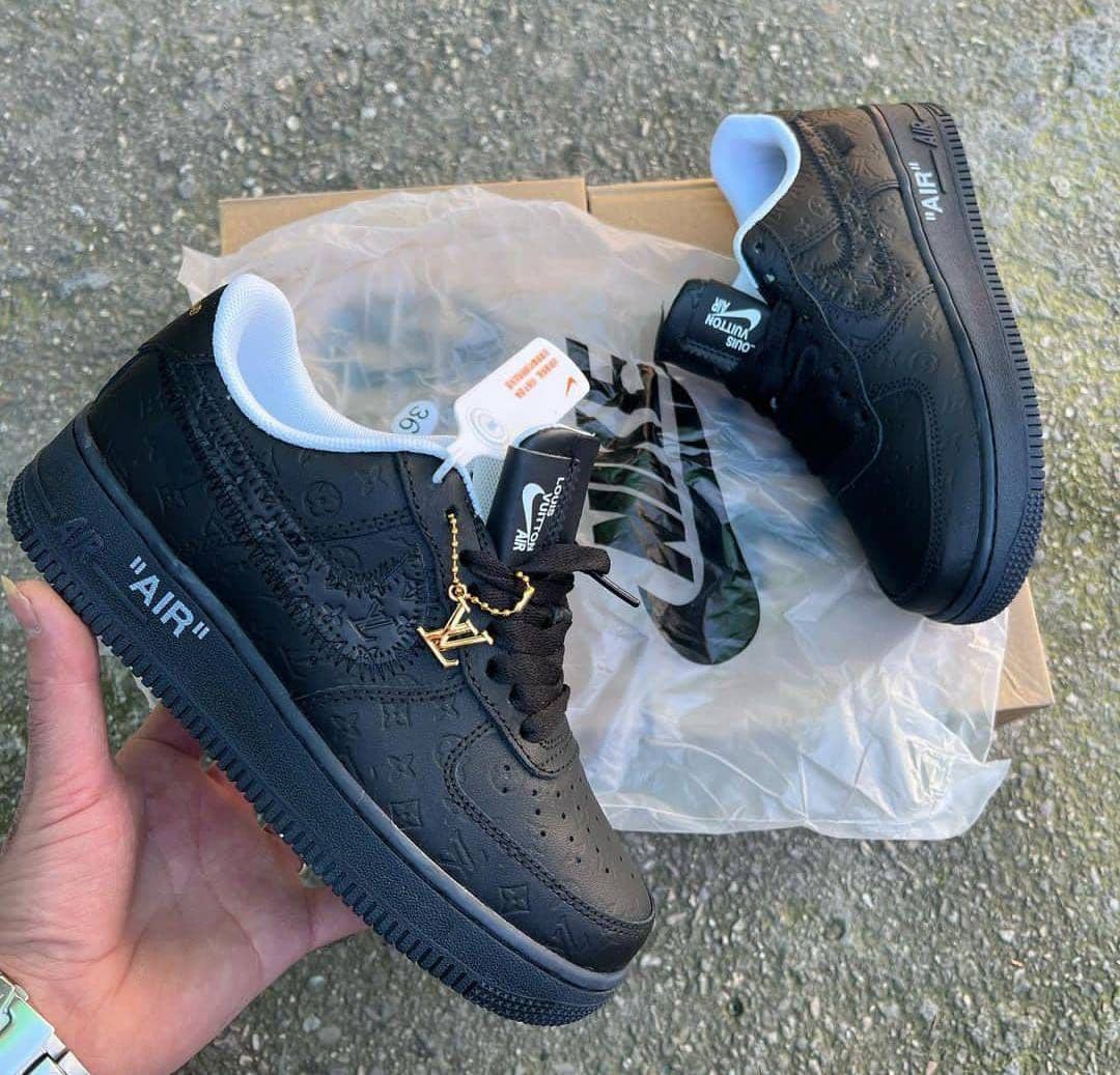 Louis Vuitton x Nike Air Force 1 Low Black